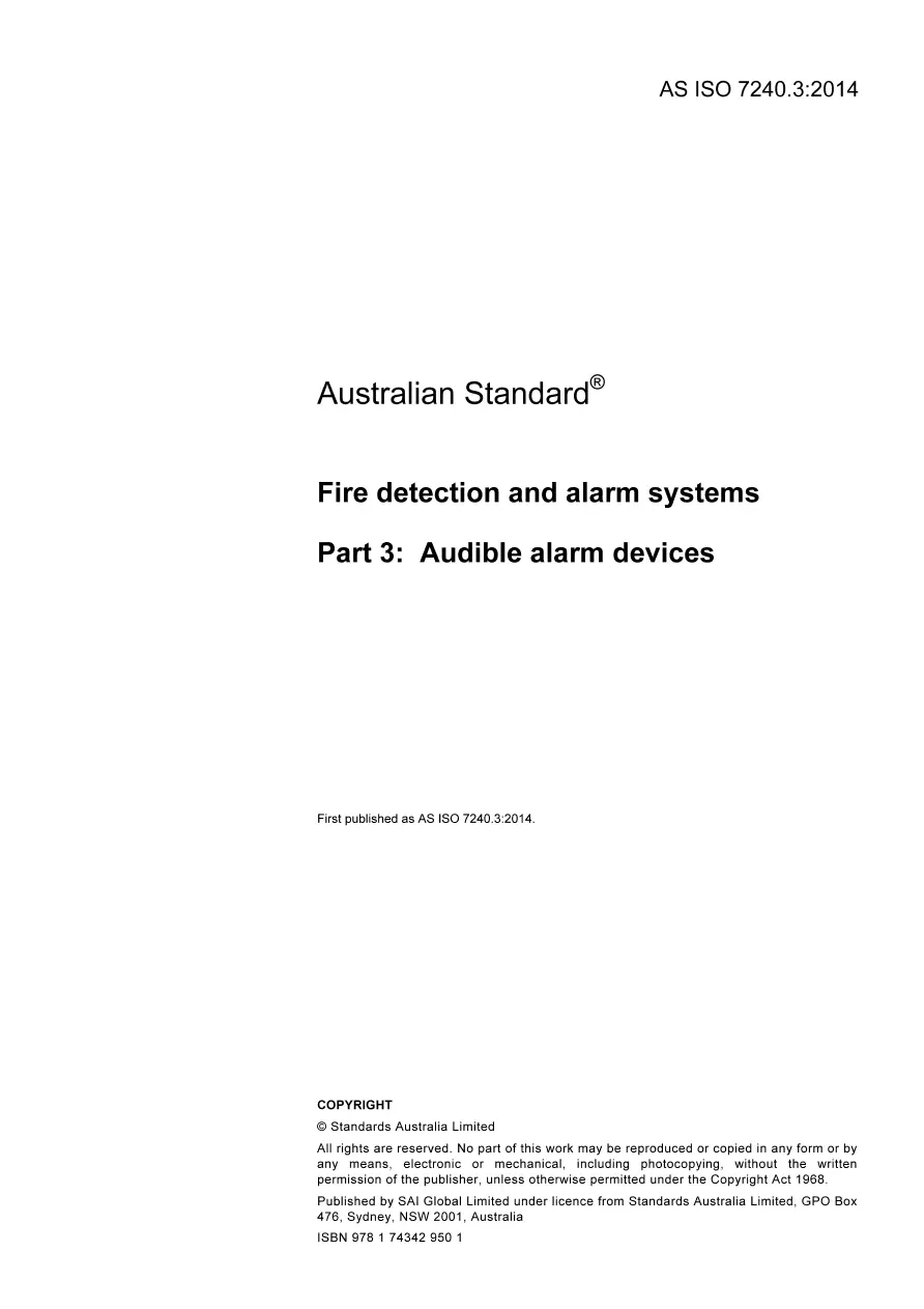 AS ISO 7240.3:2014 AS ISO 7240.3:2014 pdf