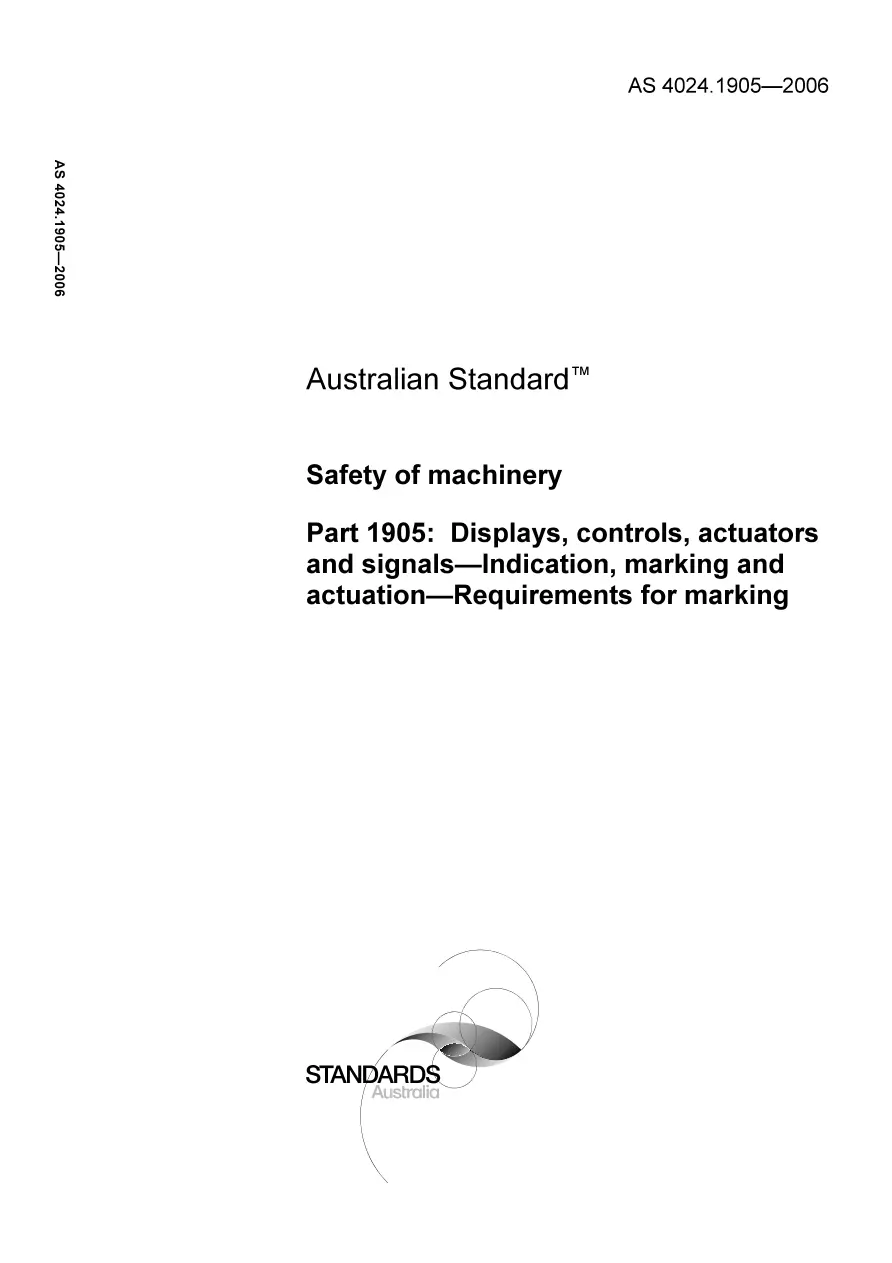 AS 4024.1905-2006 AS 4024.1905-2006 pdf