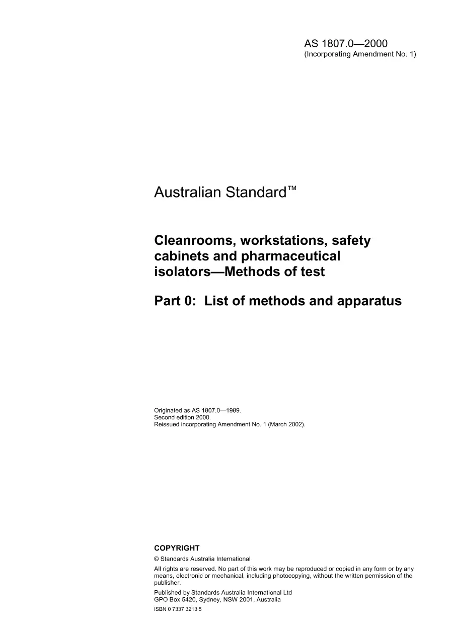 AS 1807.0-2000 pdf