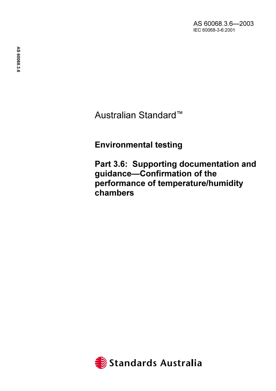 AS 60068.3.6-2003 pdf
