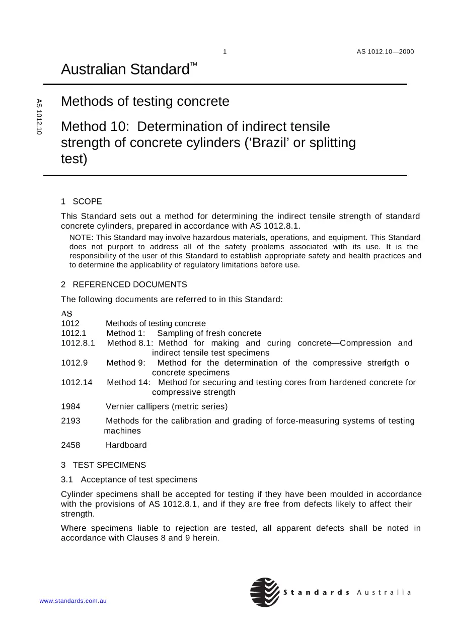AS 1012.10-2000 pdf