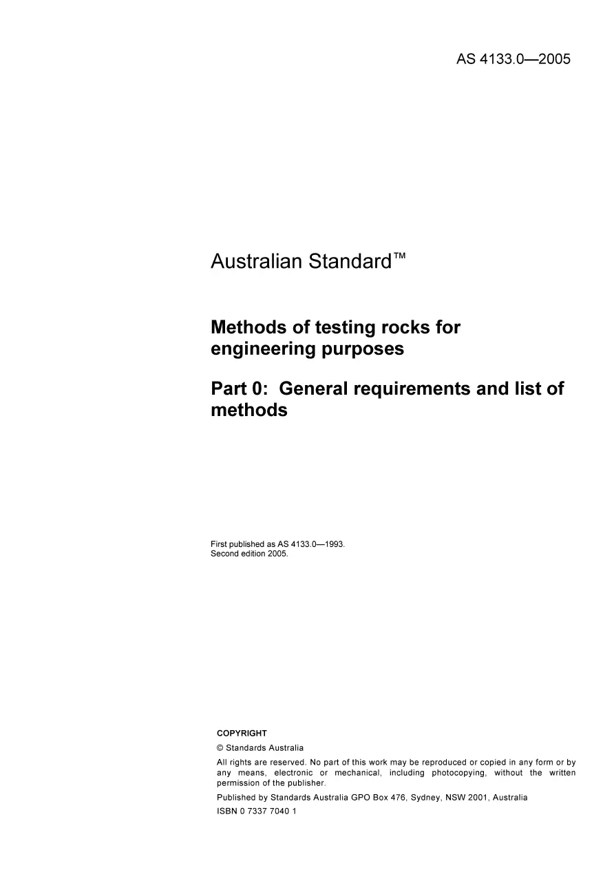 AS 4133.0-2005 pdf