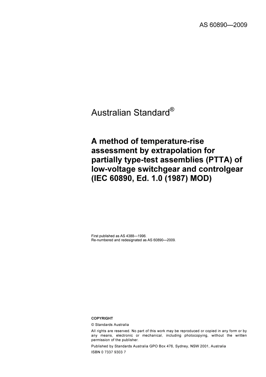 AS 60890-2009 AS 60890-2009 pdf