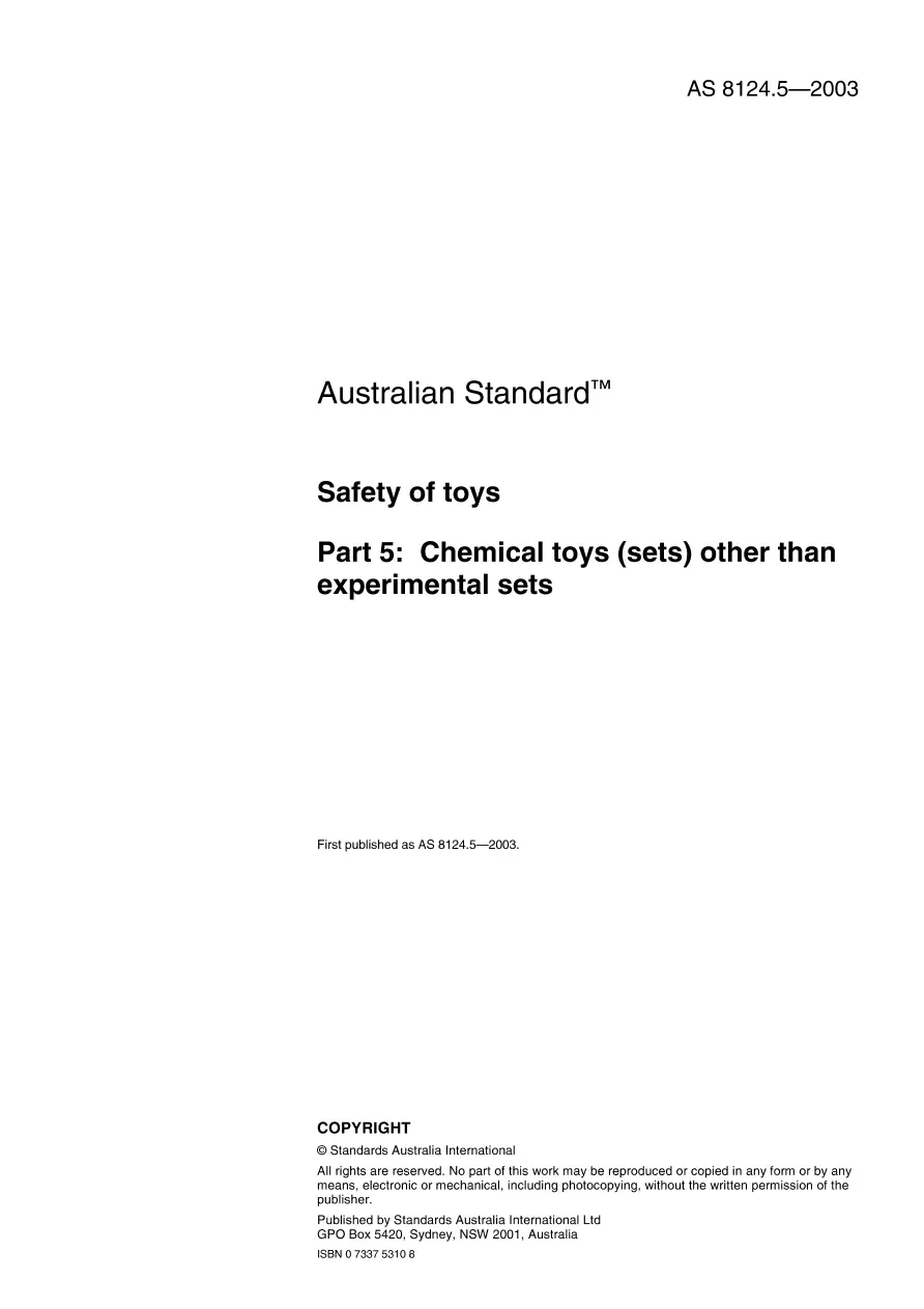 AS 8124.5-2003 AS 8124.5-2003 pdf