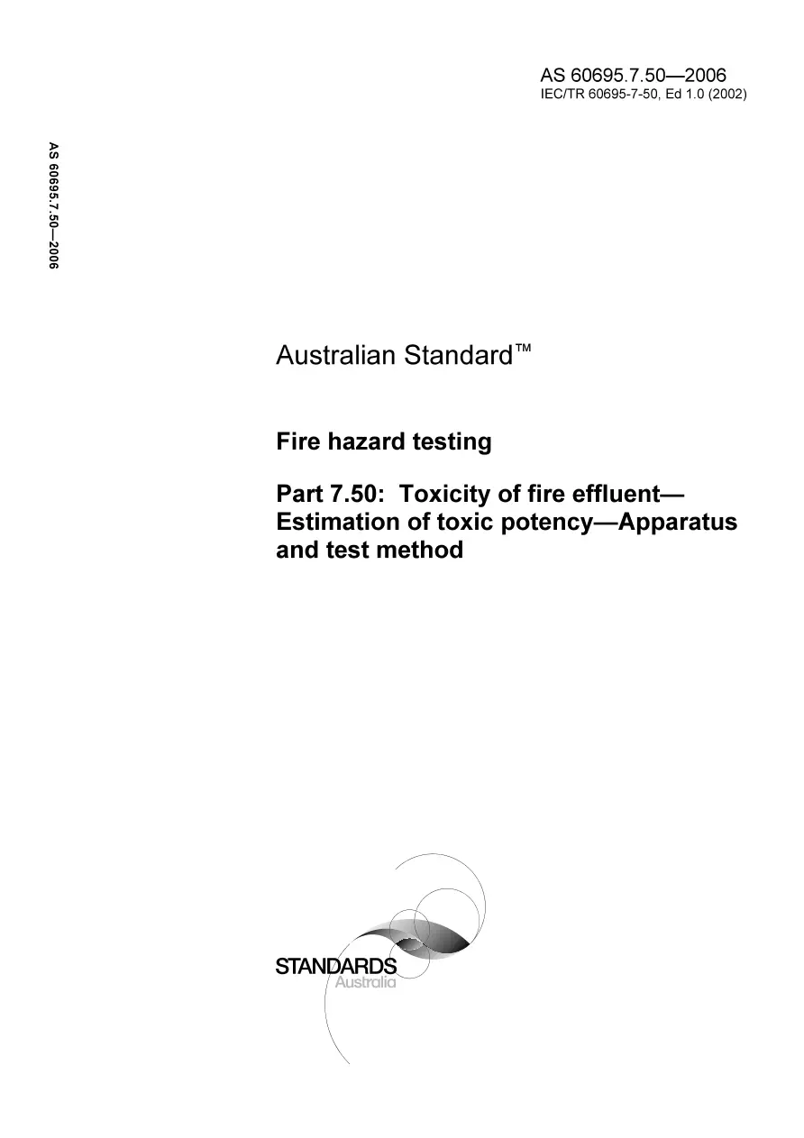 AS 60695.7.50-2006 pdf