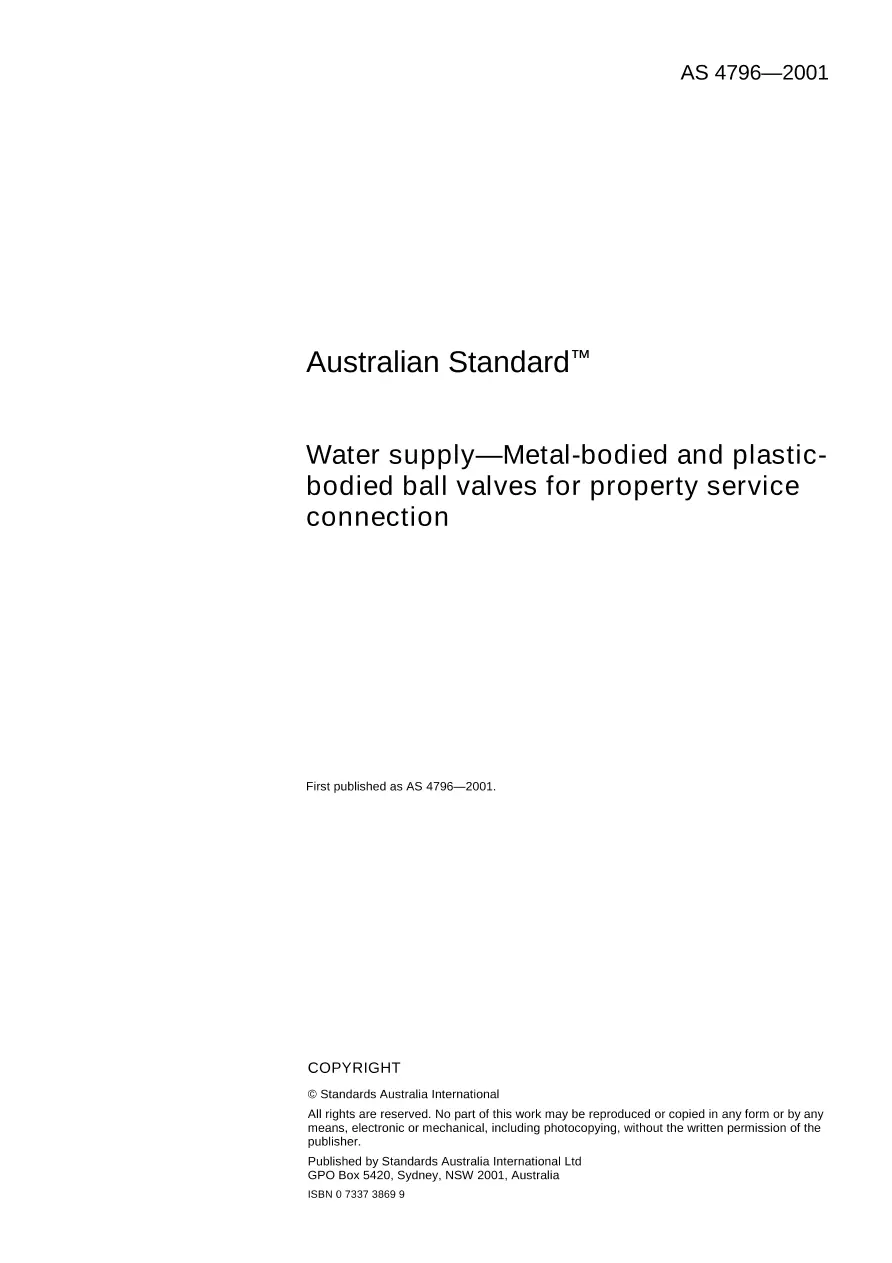 AS 4796-2001 AS 4796-2001 pdf