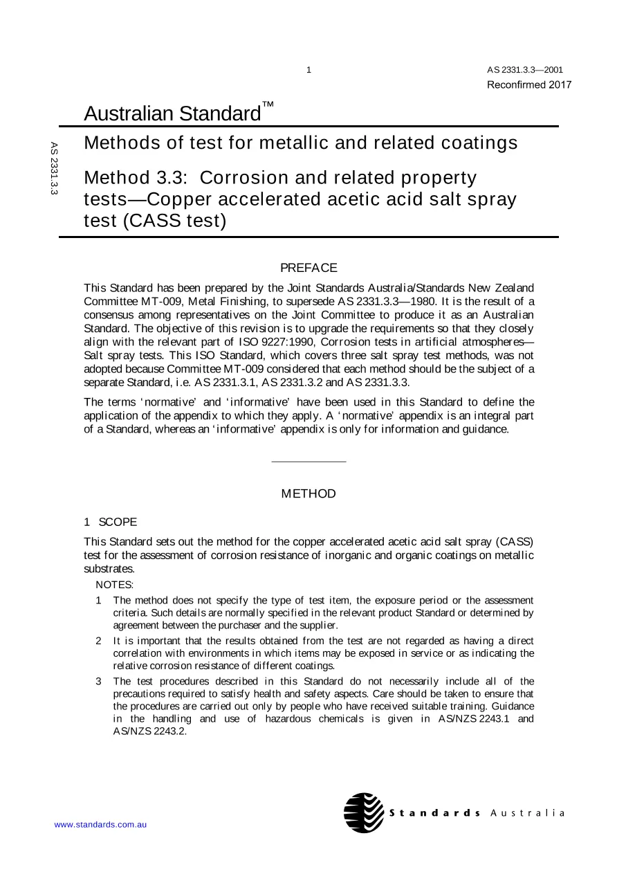 AS 2331.3.3-2001 AS 2331.3.3-2001 pdf