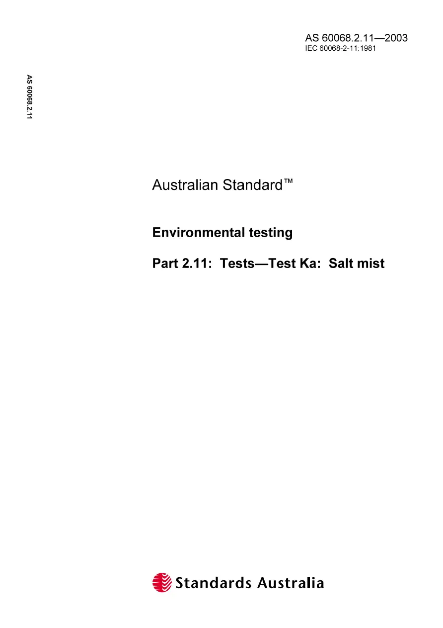 AS 60068.2.11-2003 pdf