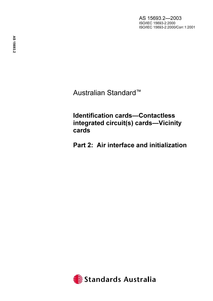 AS 15693.2-2003 AS 15693.2-2003 pdf