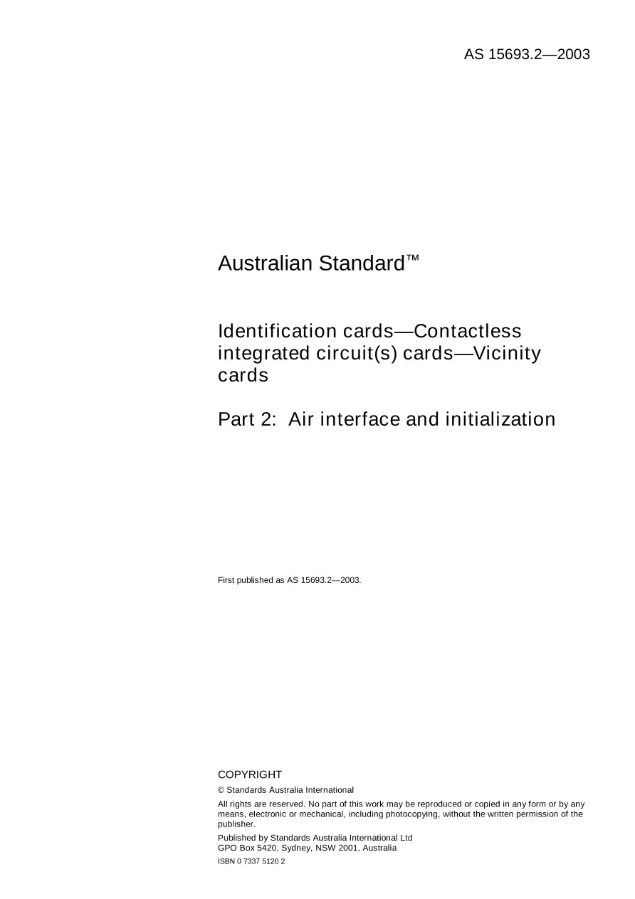 AS 15693.2-2003 AS 15693.2-2003 pdf