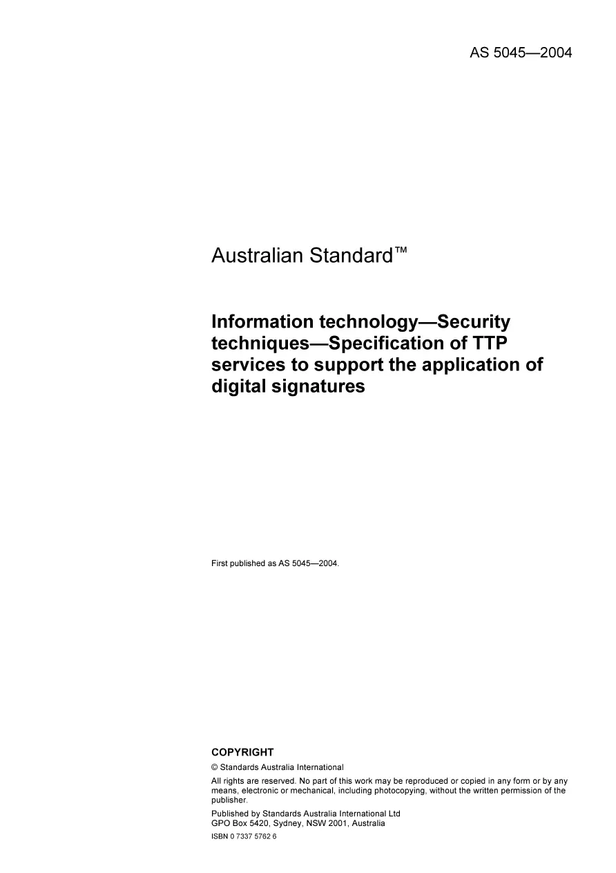 AS 5045-2004 AS 5045-2004 pdf