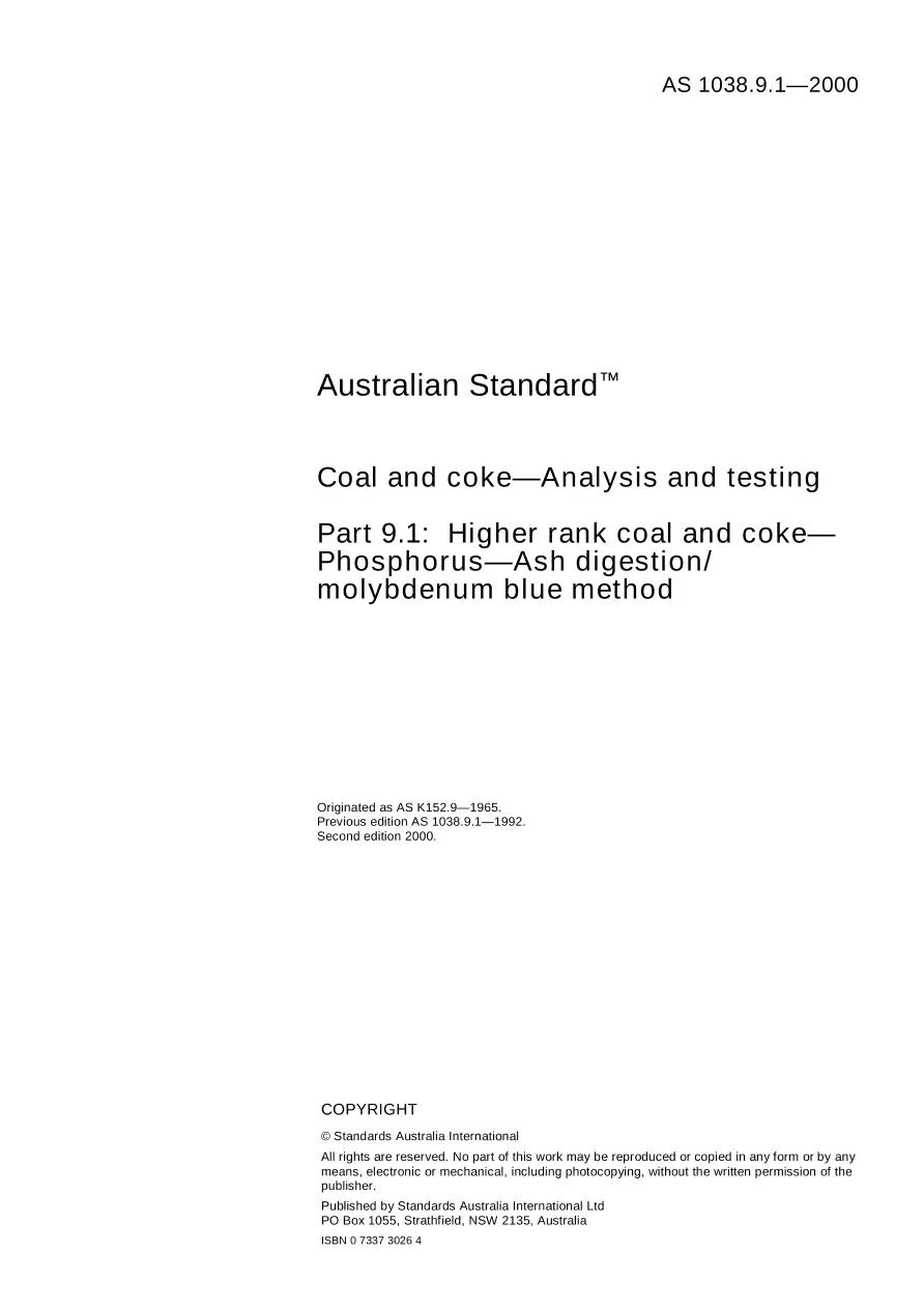 AS 1038.9.1-2000 AS 1038.9.1-2000 pdf