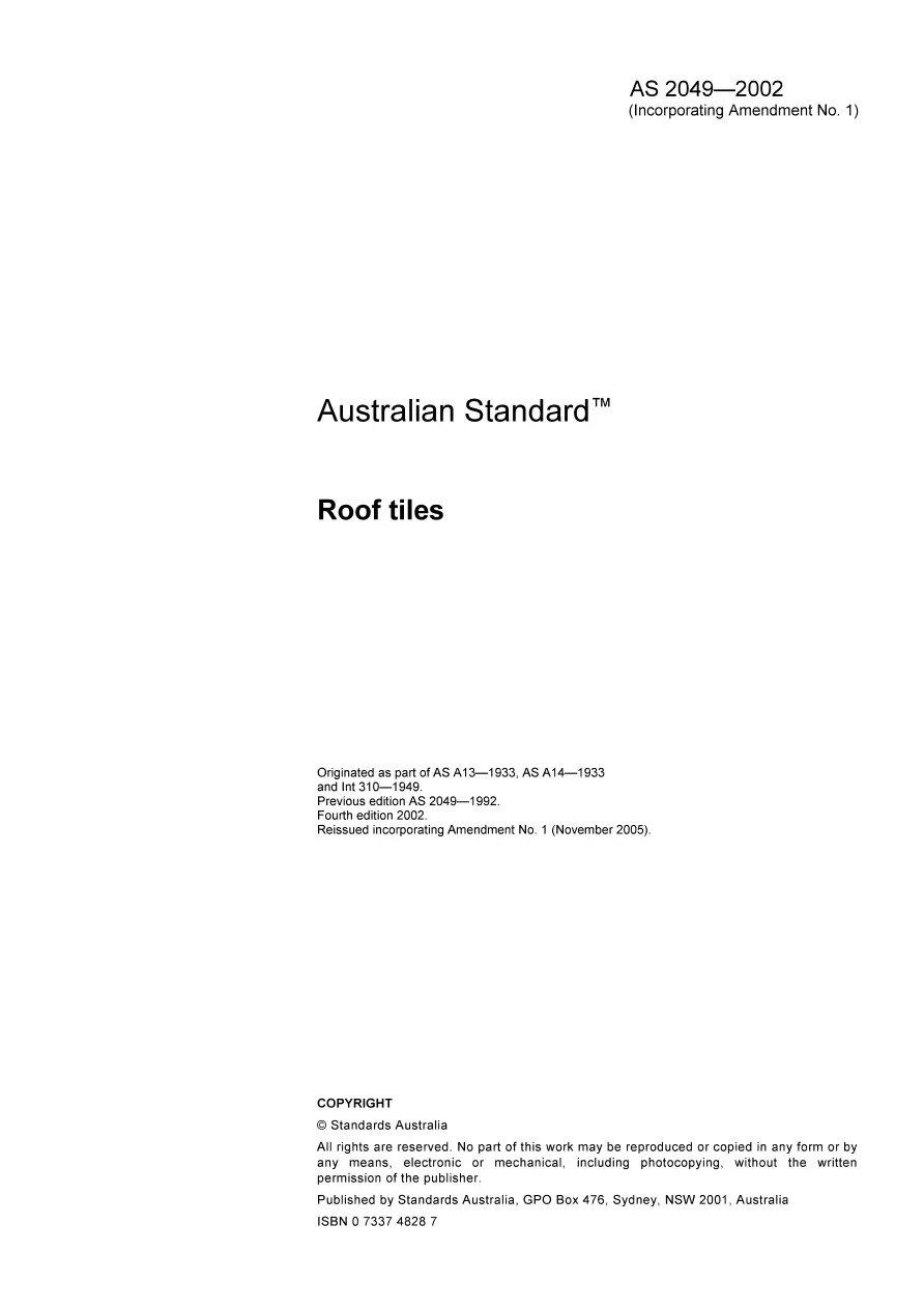 AS 2049-2002 AS 2049-2002 pdf