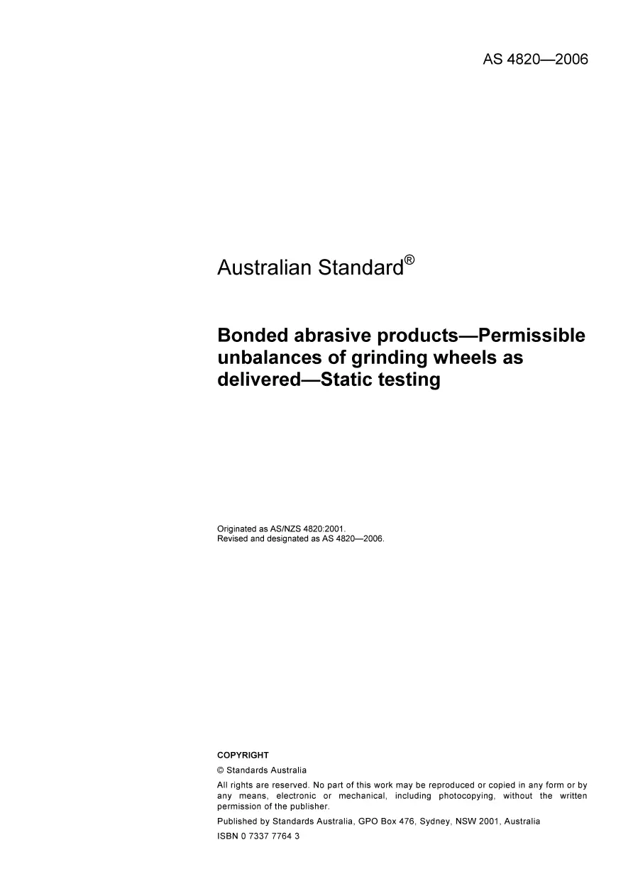 AS 4820-2006 AS 4820-2006 pdf