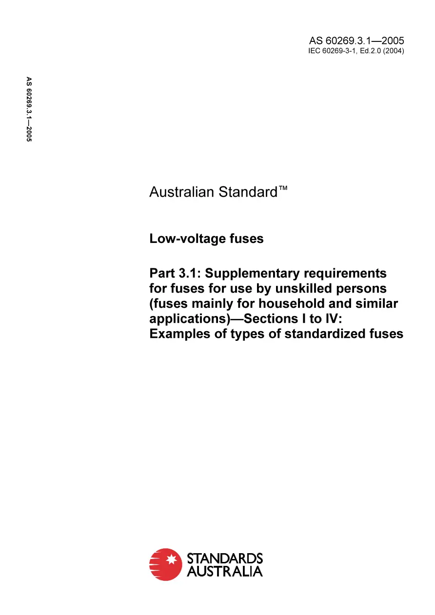 AS 60269.3.1-2005 AS 60269.3.1-2005 pdf