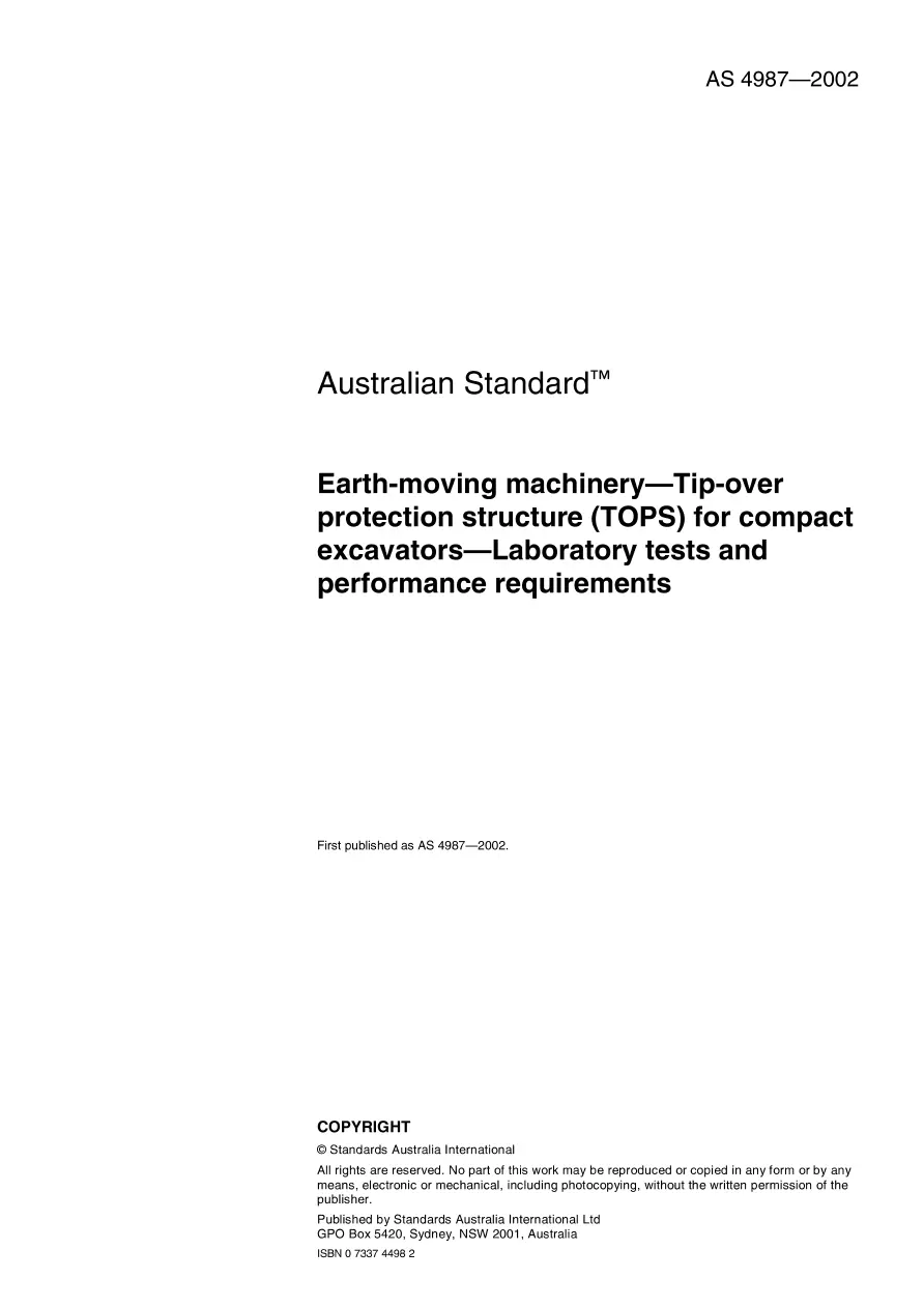 AS 4987-2002 AS 4987-2002 pdf
