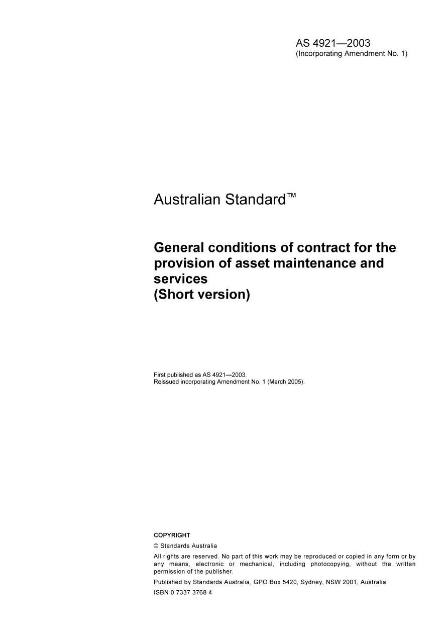 AS 4921-2003 AS 4921-2003 pdf