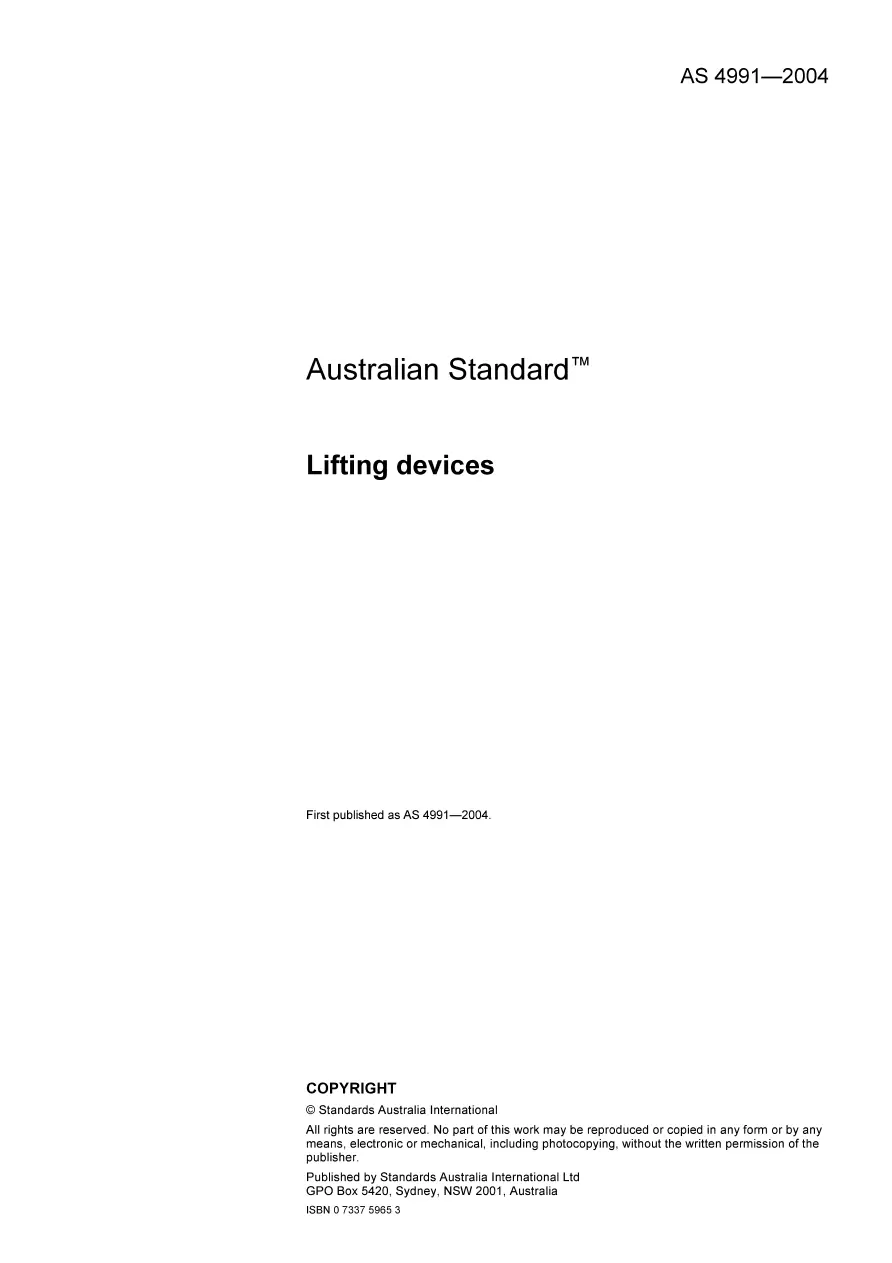 AS 4991-2004 AS 4991-2004 pdf