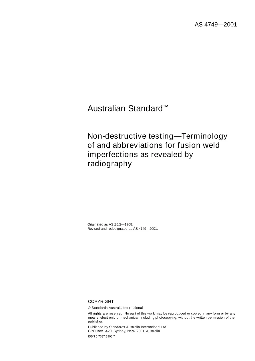 AS 4749-2001 AS 4749-2001 pdf