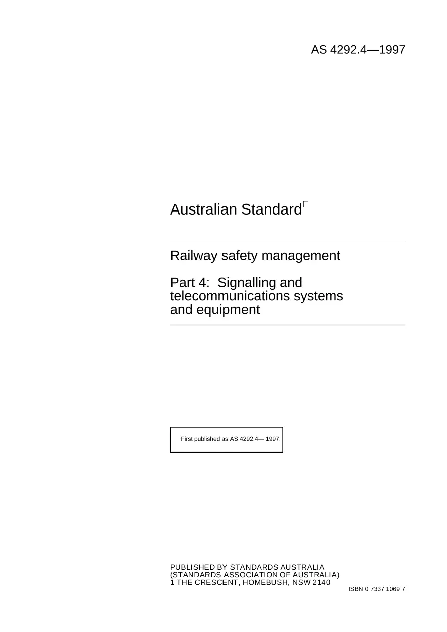 AS 4292.4-1997 AS 4292.4-1997 pdf