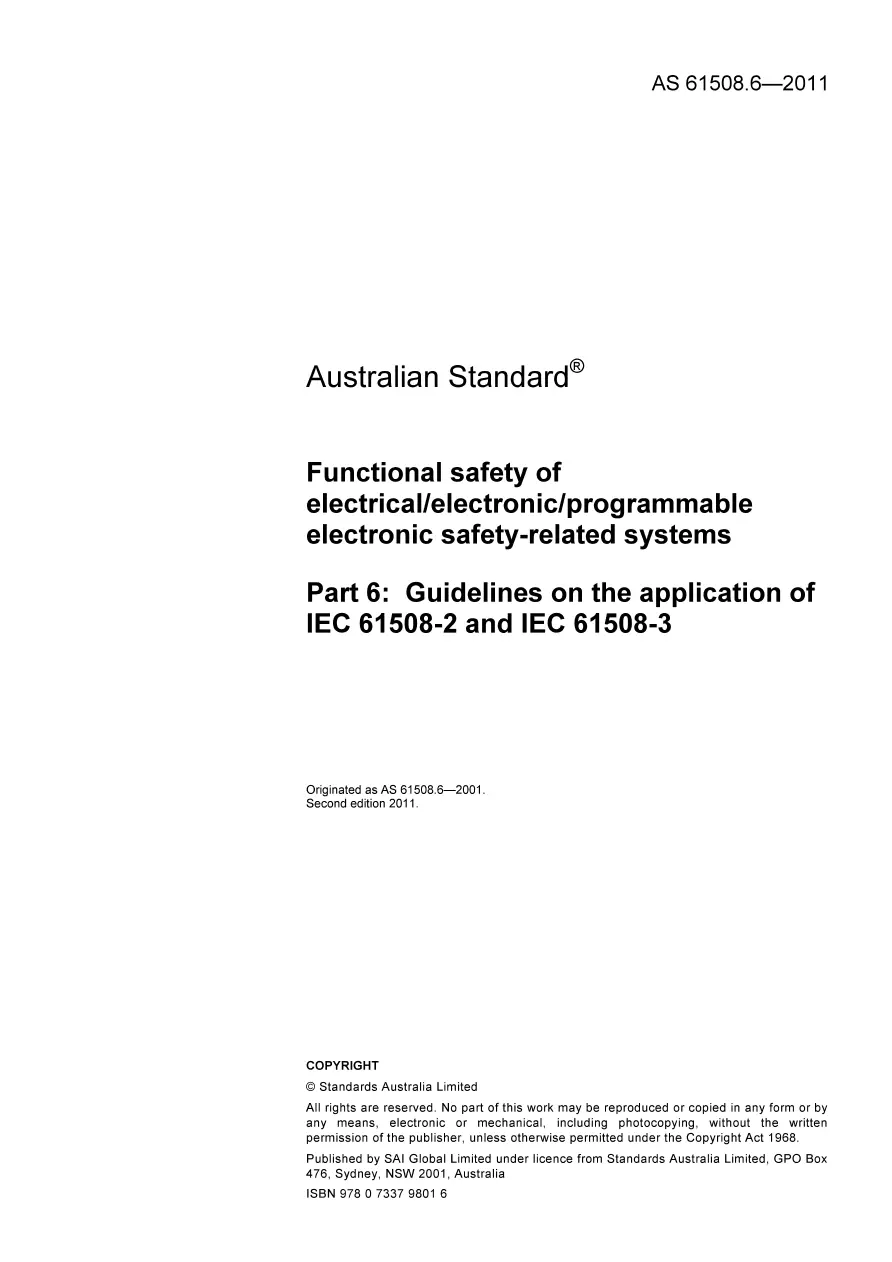 AS 61508.6-2011 AS 61508.6-2011 pdf