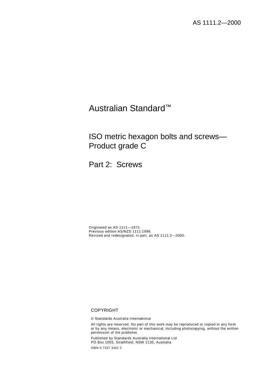 AS 1111.2-2000 AS 1111.2-2000 pdf
