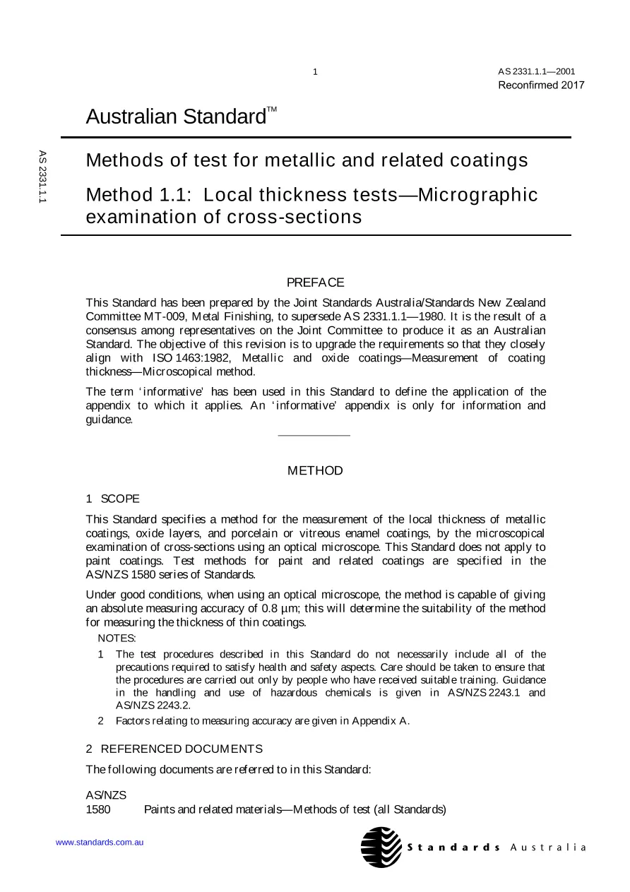 AS 2331.1.1-2001 AS 2331.1.1-2001 pdf