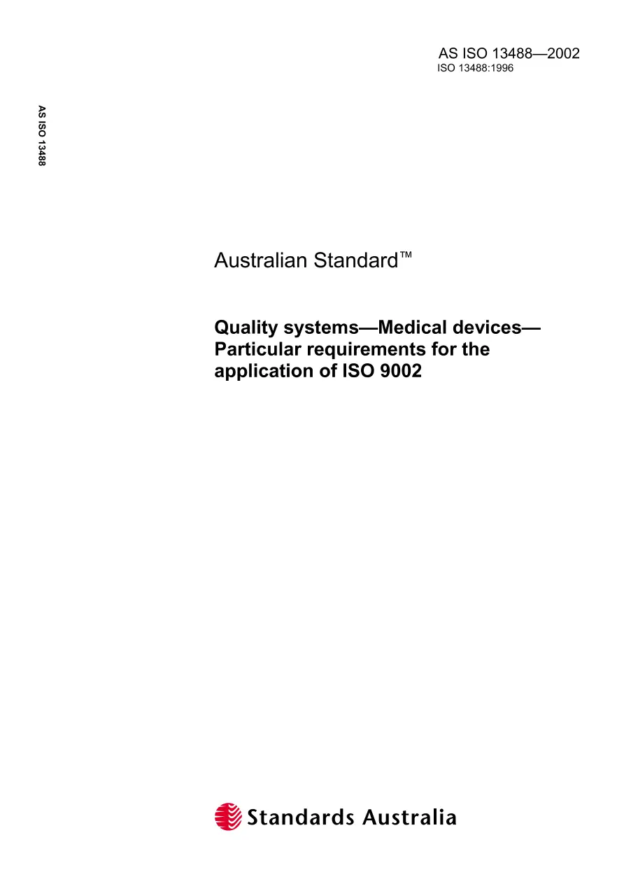 AS ISO 13488-2002 AS ISO 13488-2002 pdf