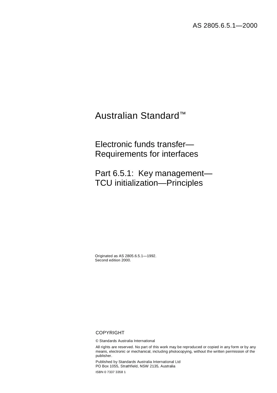 AS 2805.6.5.1-2000 AS 2805.6.5.1-2000 pdf