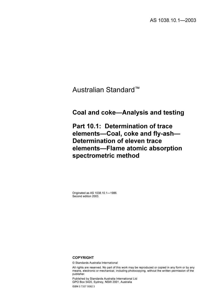 AS 1038.10.1-2003 pdf