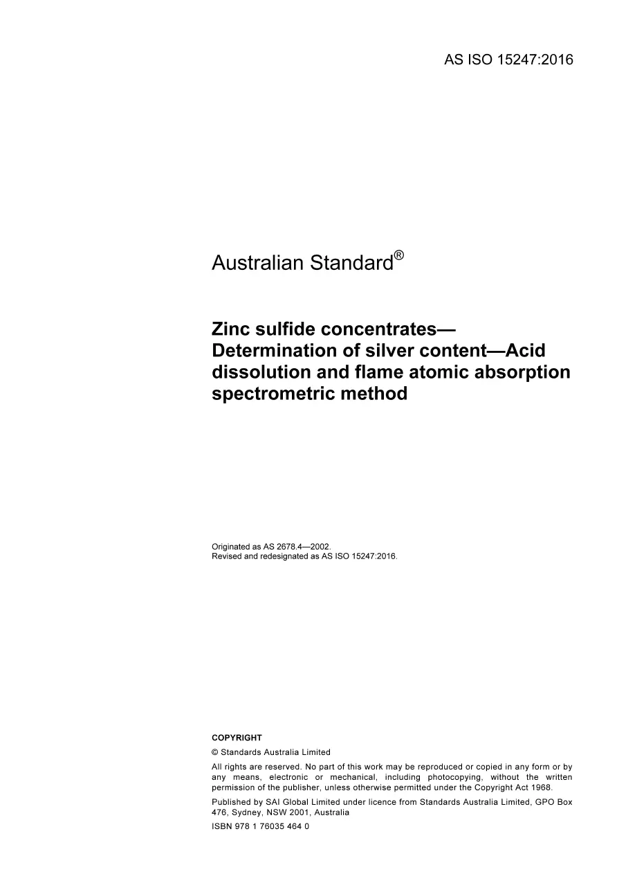 AS ISO 15247:2016 AS ISO 15247:2016 pdf