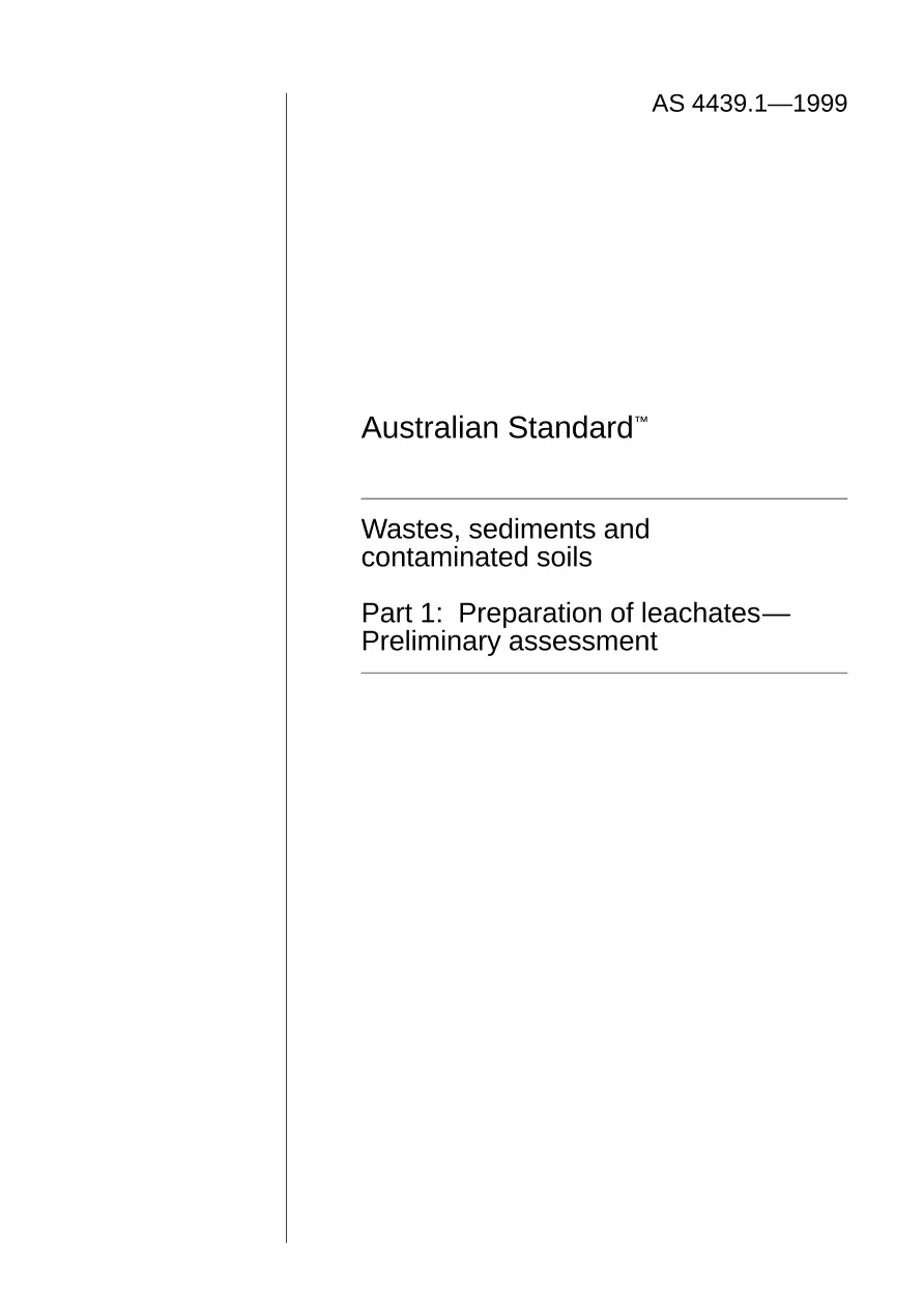 AS 4439.1-1999 pdf