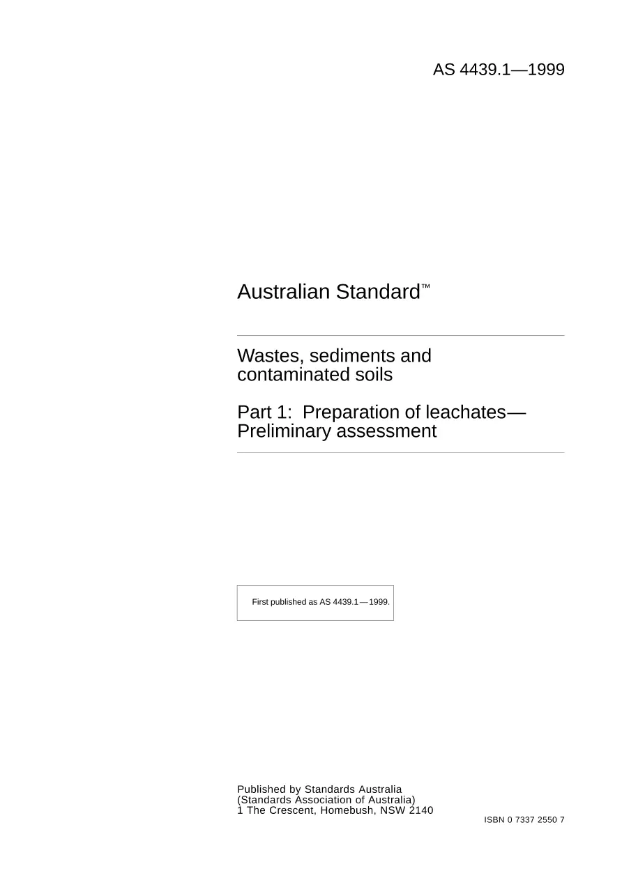 AS 4439.1-1999 pdf