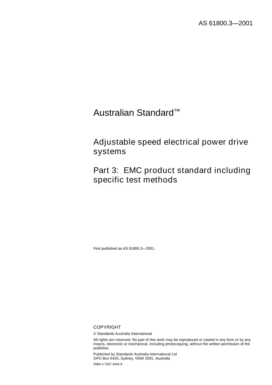 AS 61800.3-2001 pdf