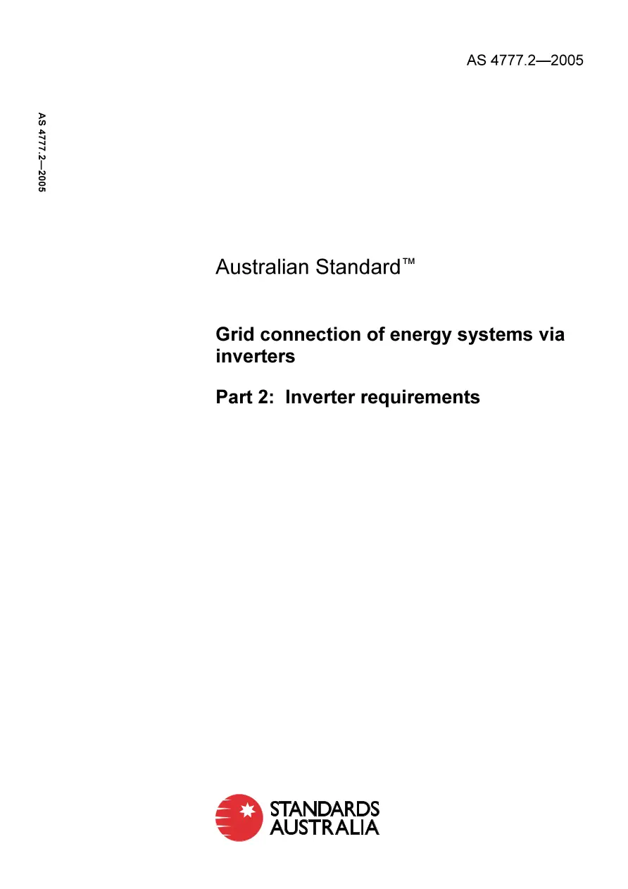 AS 4777.2-2005 AS 4777.2-2005 pdf