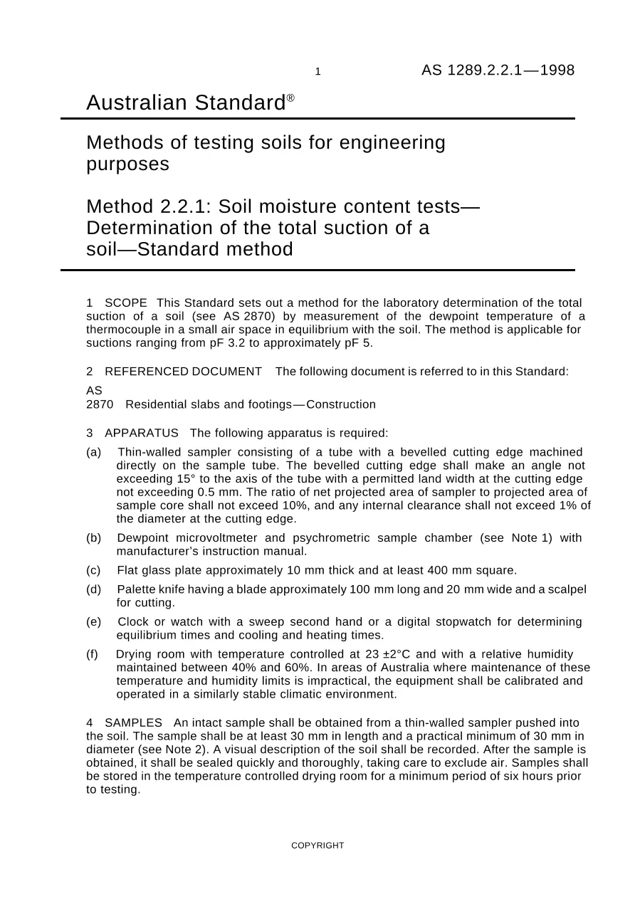 AS 1289.2.2.1-1998 pdf