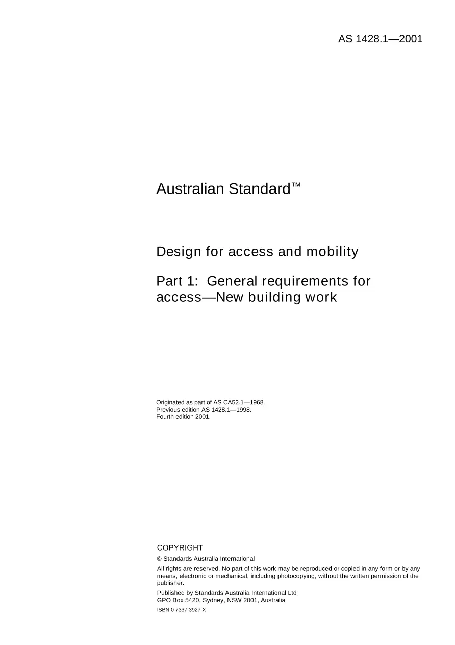 AS 1428.1-2001 AS 1428.1-2001 pdf