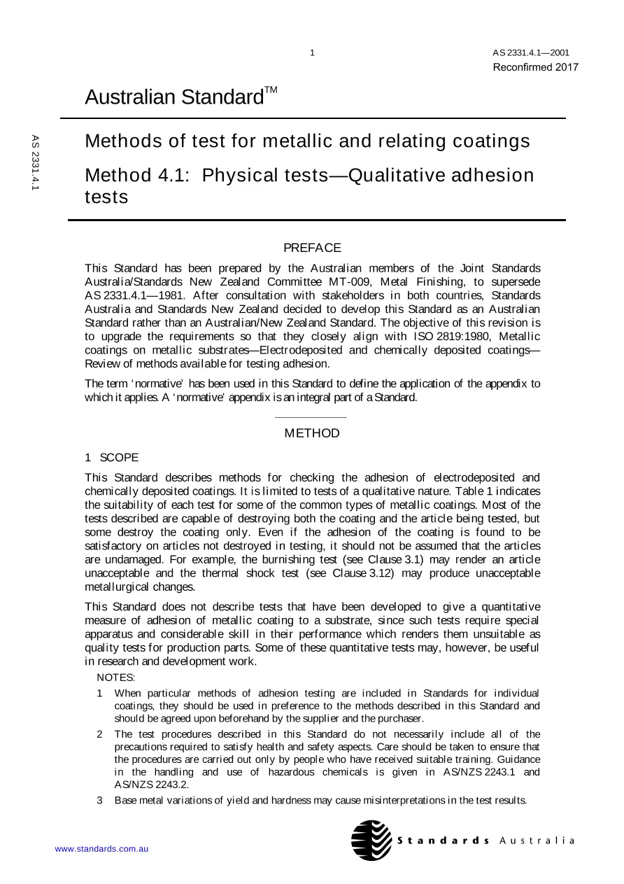 AS 2331.4.1-2001 AS 2331.4.1-2001 pdf