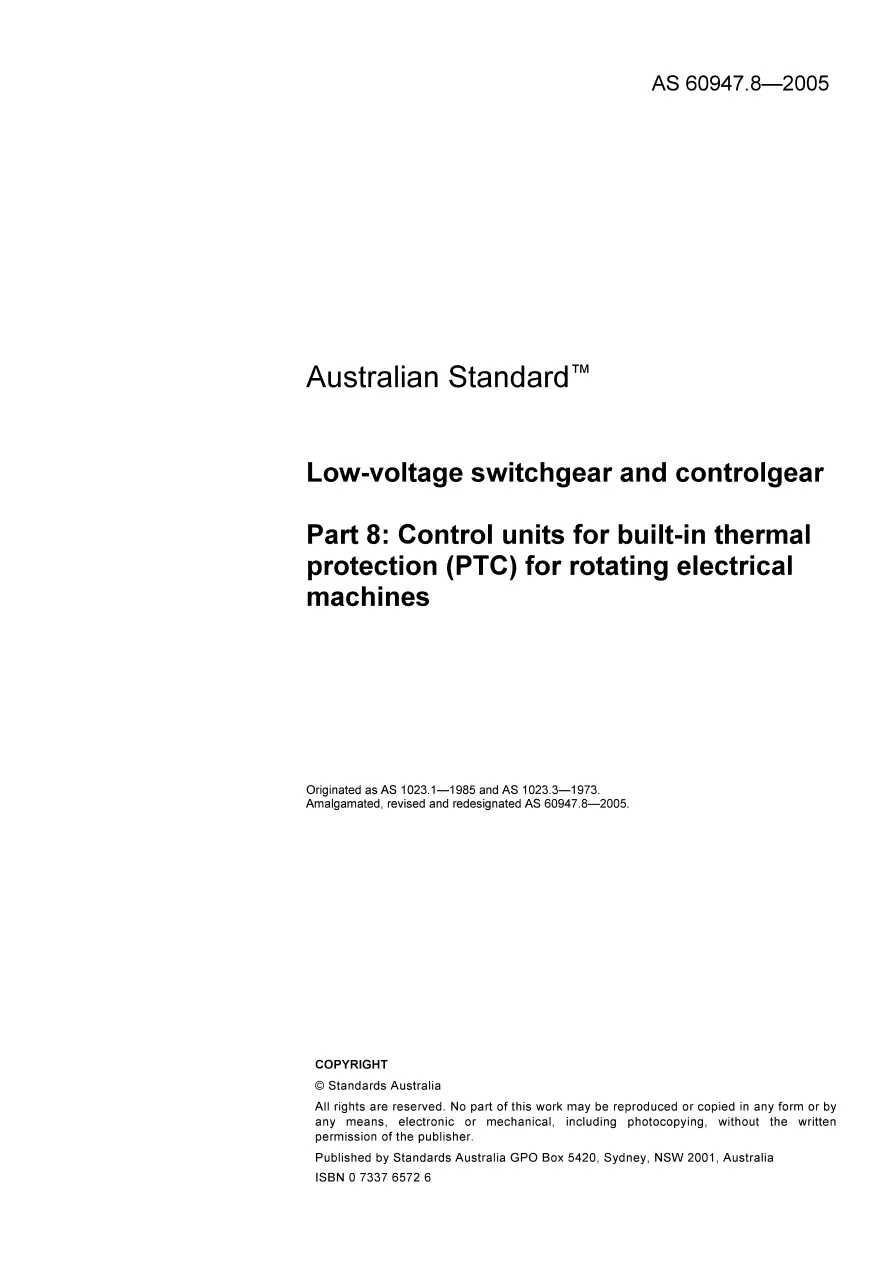AS 60947.8-2005 AS 60947.8-2005 pdf