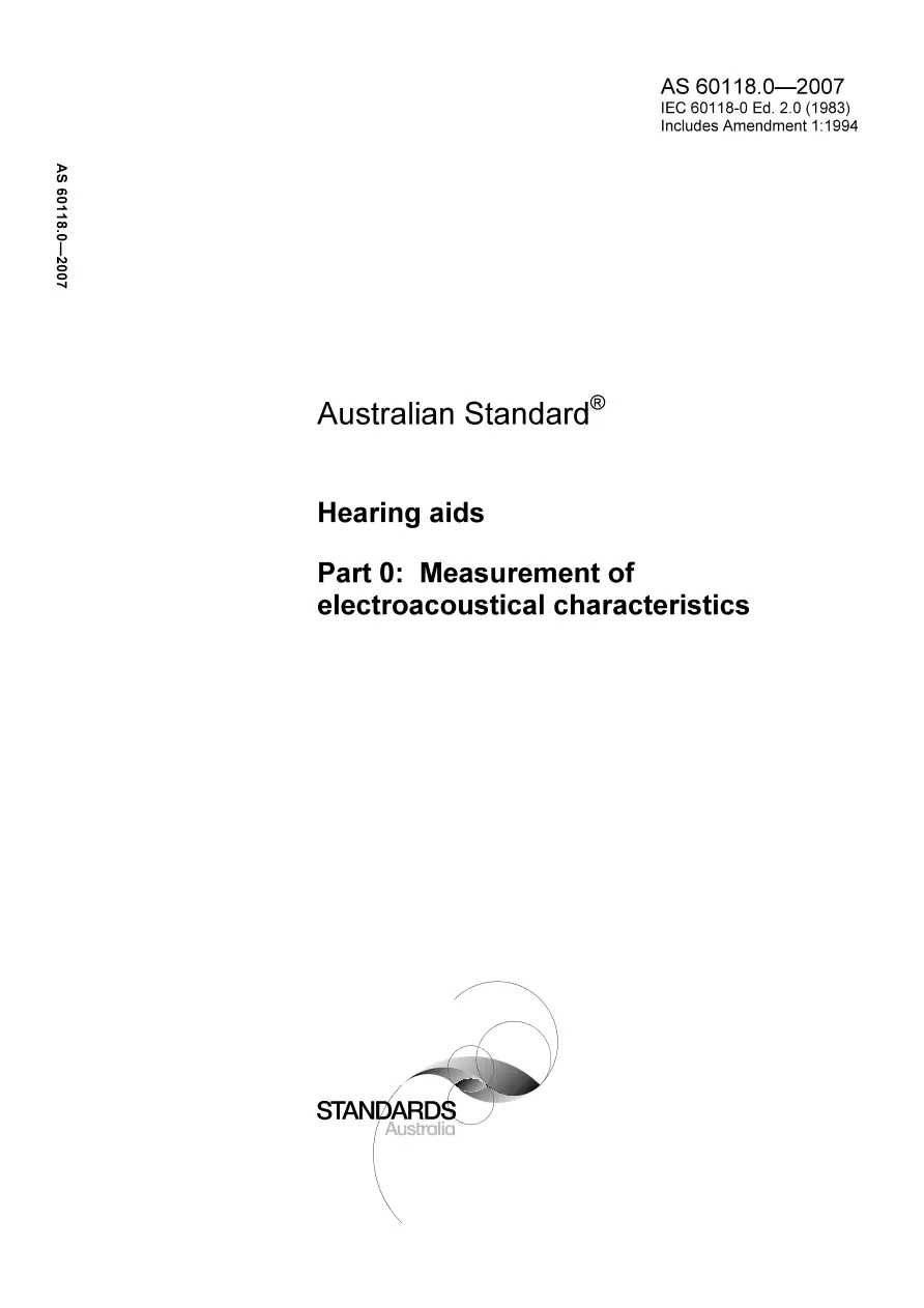 AS 60118.0-2007 AS 60118.0-2007 pdf