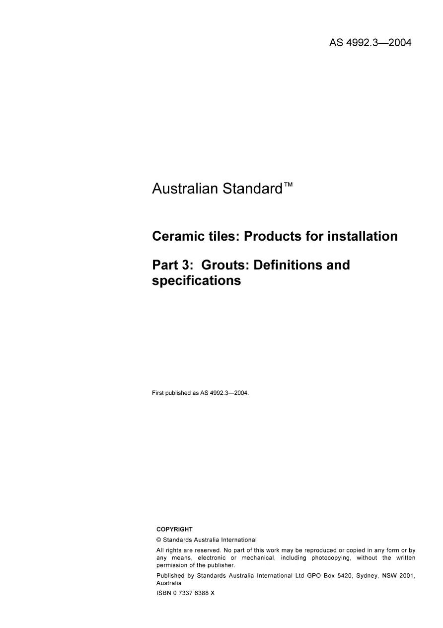 AS 4992.3-2004 AS 4992.3-2004 pdf