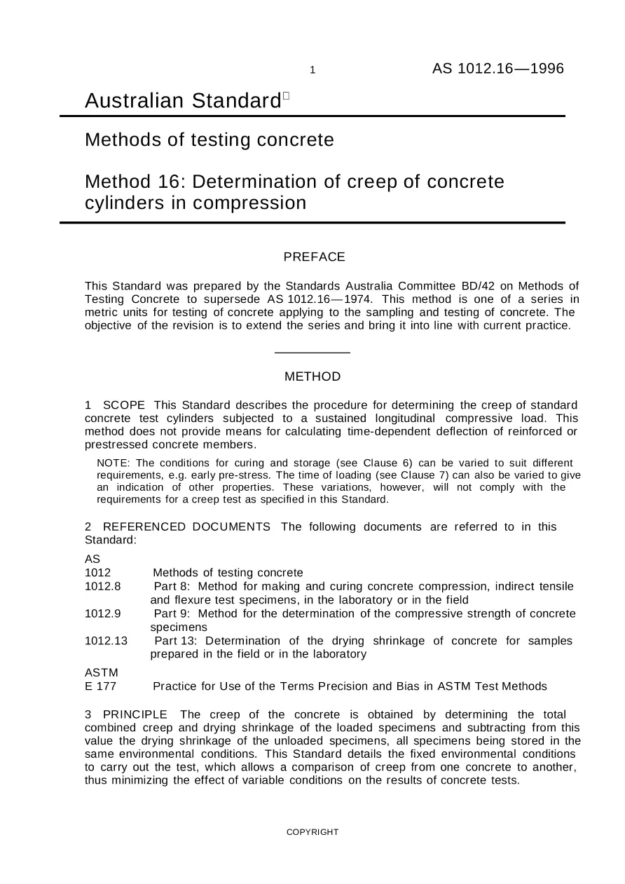 AS 1012.16-1996 AS 1012.16-1996 pdf