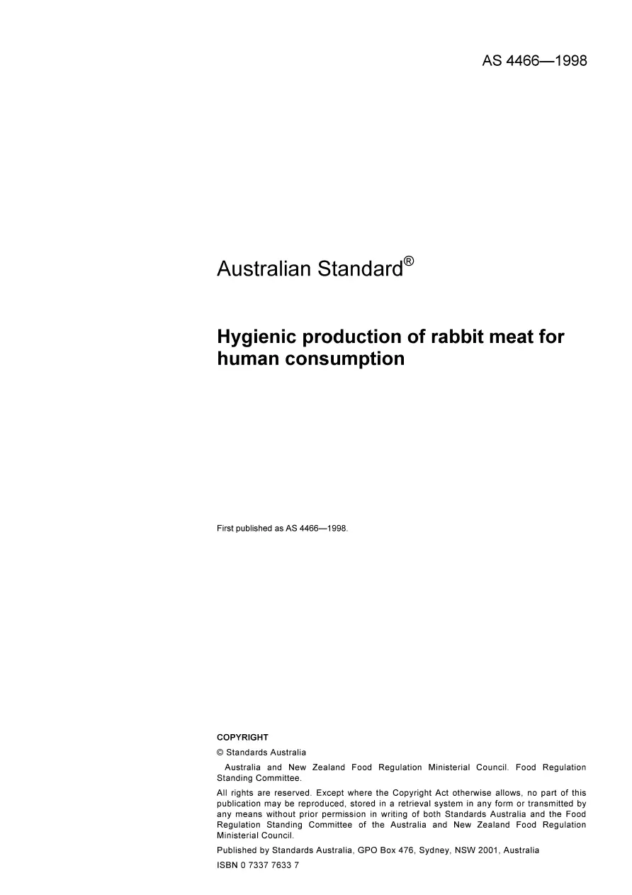 AS 4466-1998 AS 4466-1998 pdf