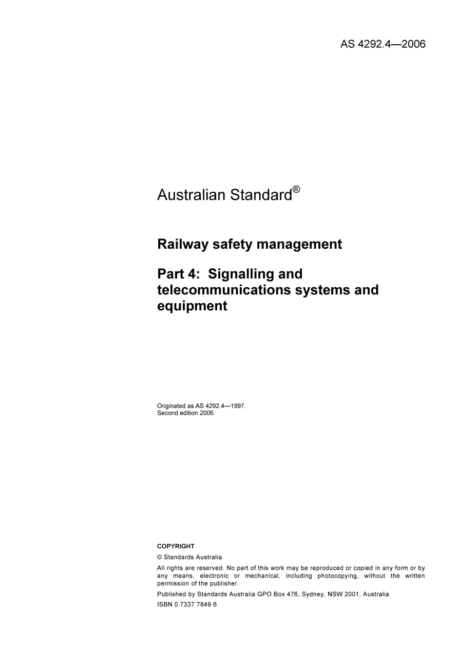 AS 4292.4-2006 AS 4292.4-2006 pdf