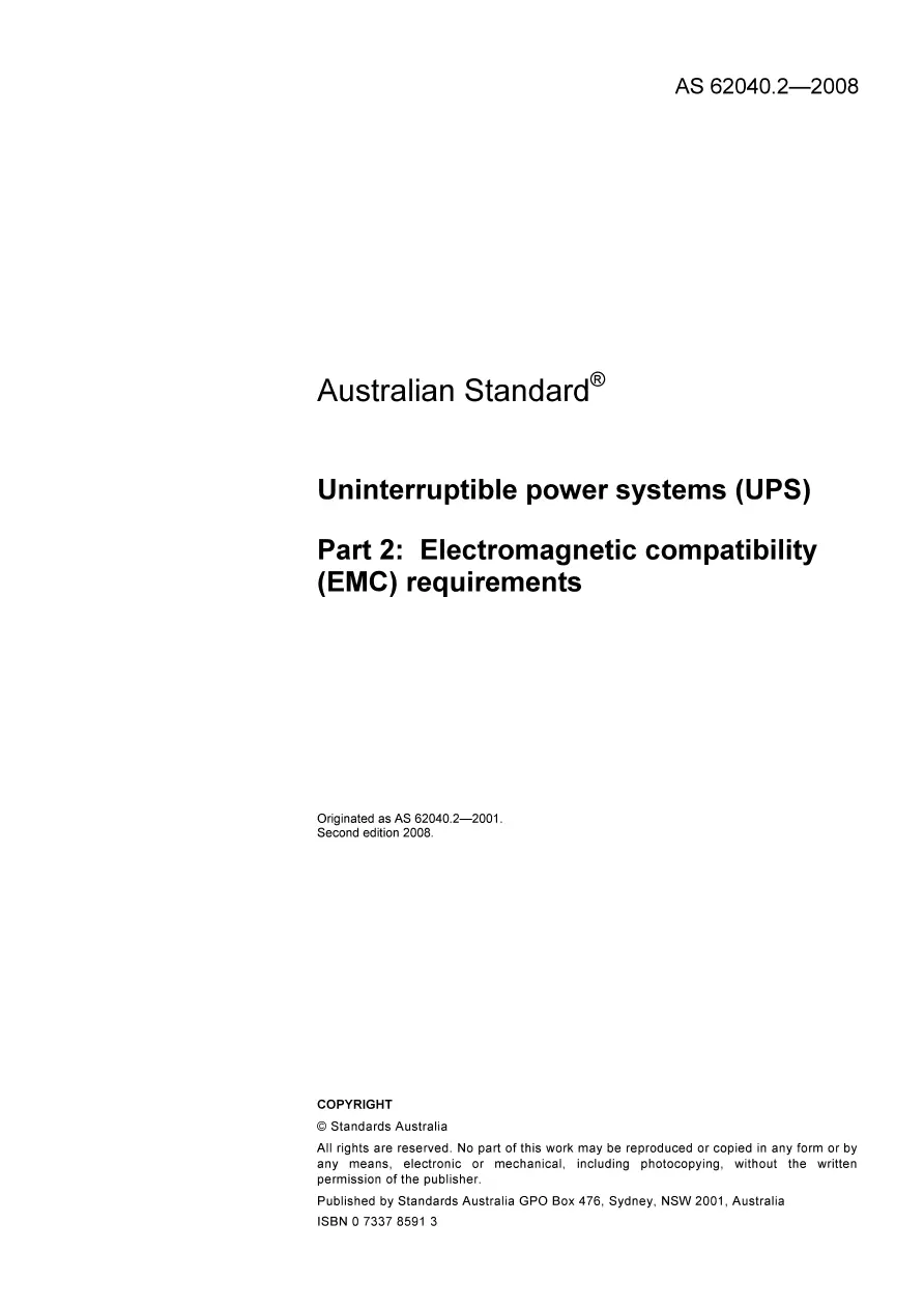 AS 62040.2-2008 pdf