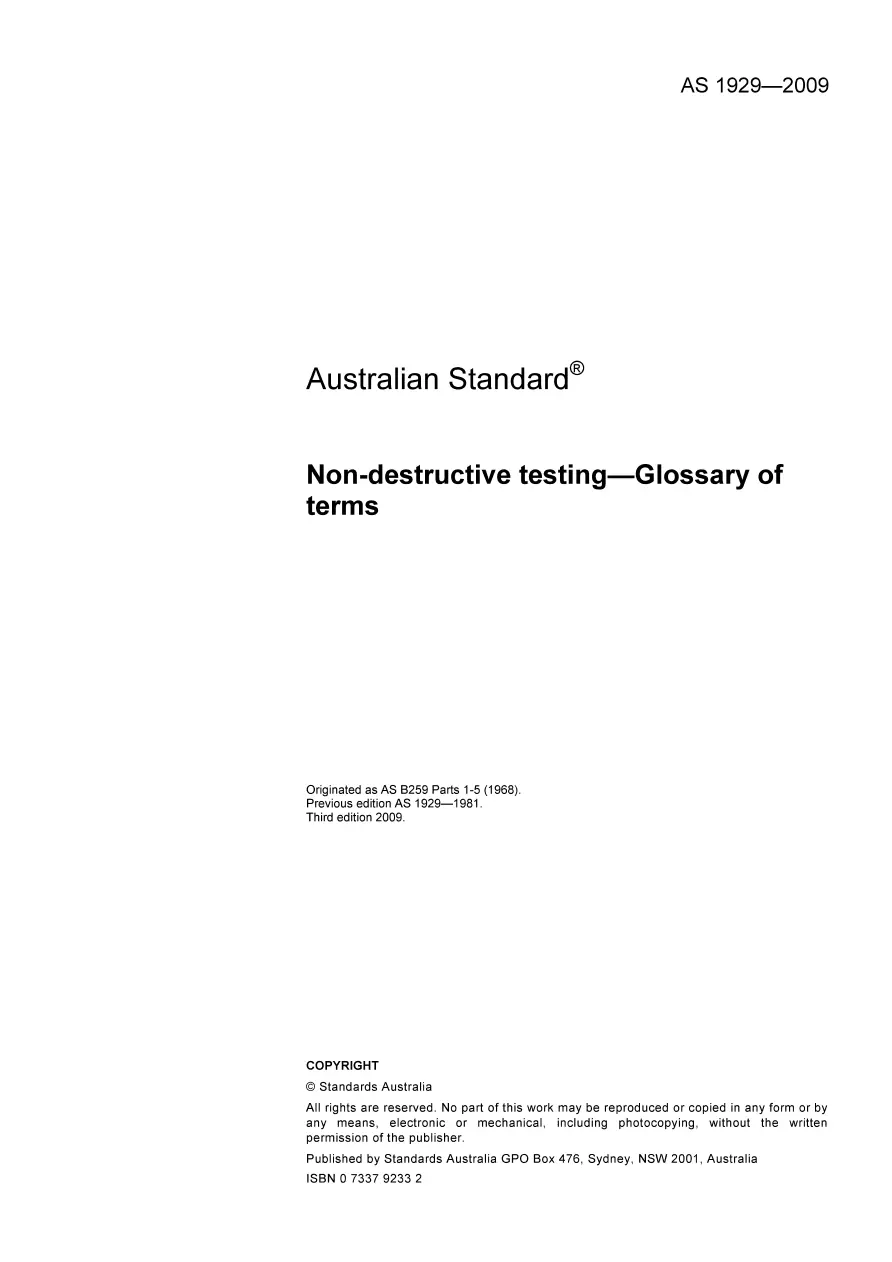 AS 1929-2009 AS 1929-2009 pdf