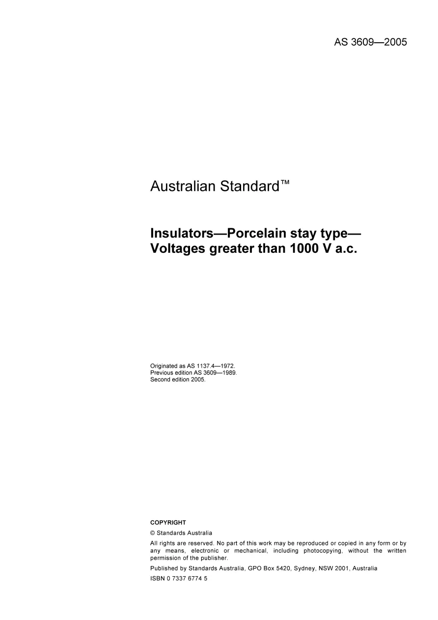 AS 3609-2005 AS 3609-2005 pdf