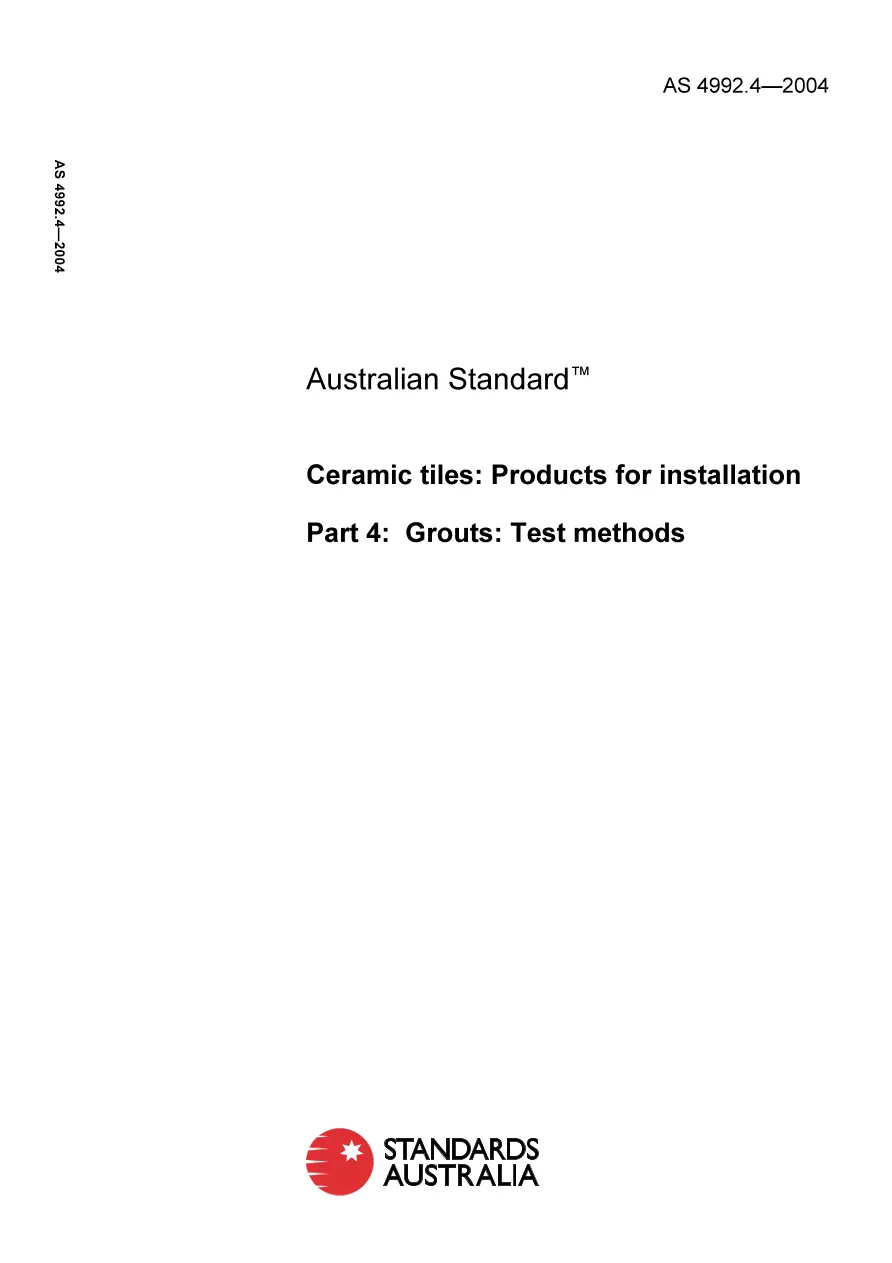 AS 4992.4-2004 AS 4992.4-2004 pdf