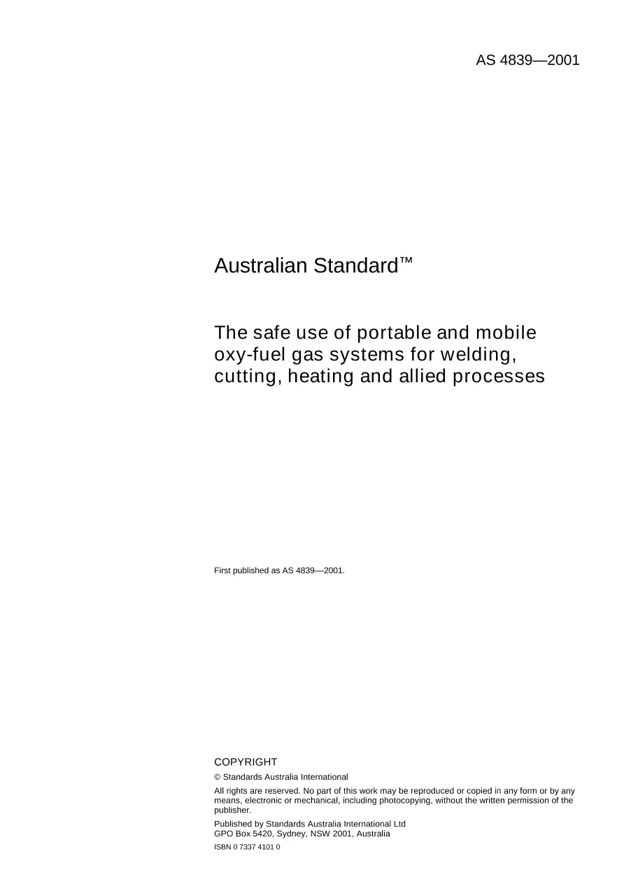 AS 4839-2001 AS 4839-2001 pdf