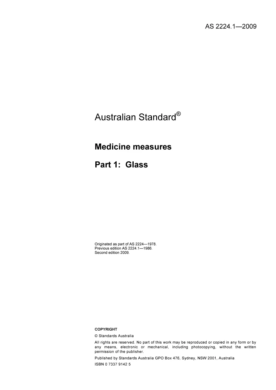 AS 2224.1-2009 pdf